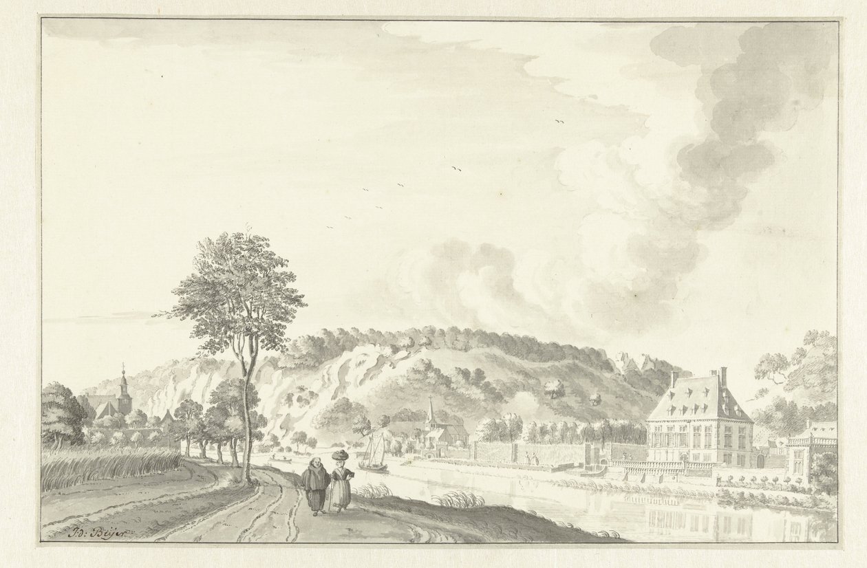 Castle Daff, Along the Meuse, Above Namur by Jan de Beijer