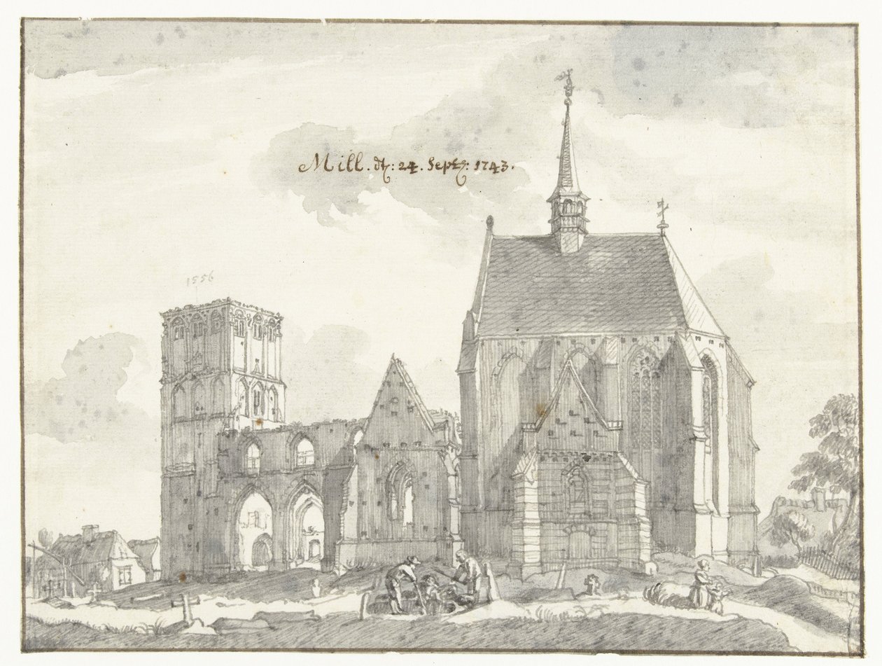 Ruins of the Church in Mill by Jan de Beijer