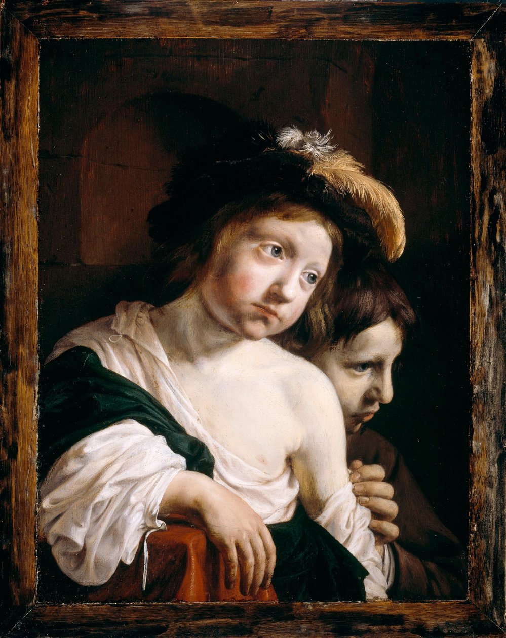 A Group of Two Boys by Jan de Bray