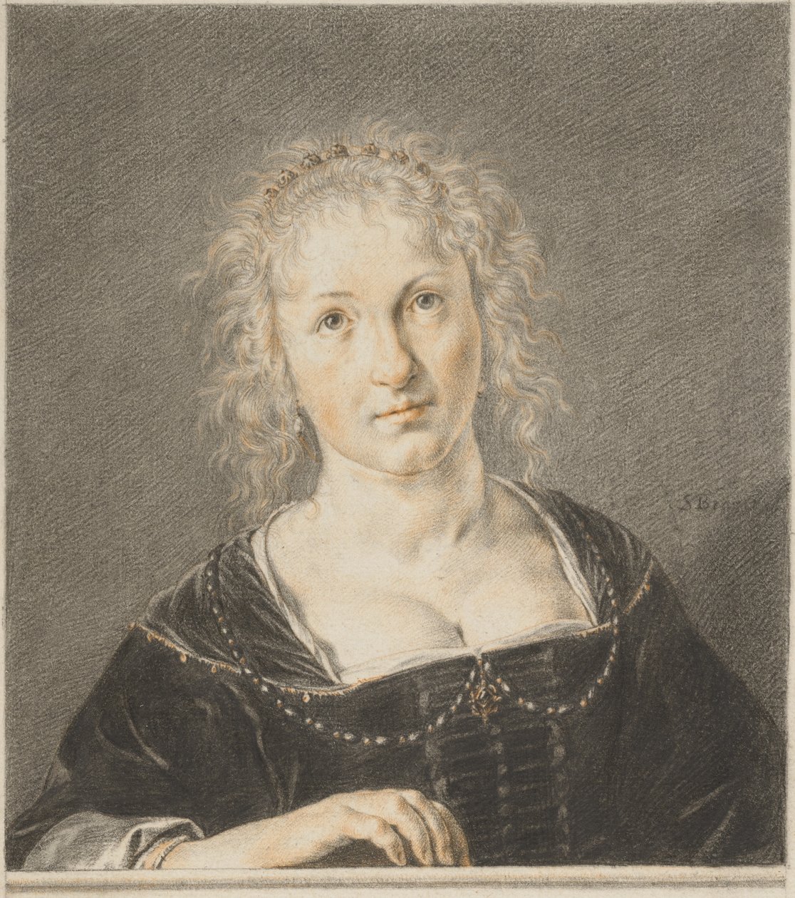 Young Woman at a Balustrade by Jan de Bray