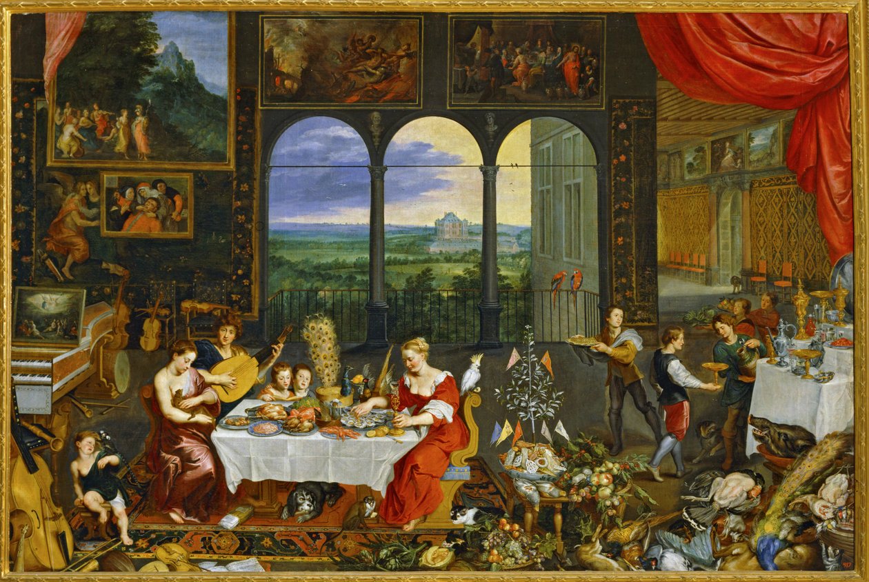 Allegories of Taste, Hearing and Touch by Jan the Elder Brueghel