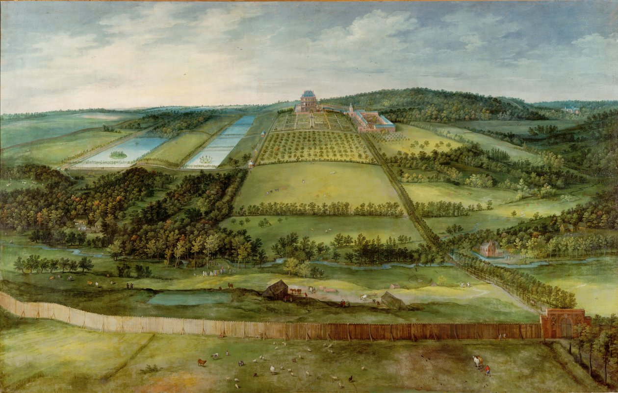 View of the Chateau de Mariemont, Belgium by Jan the Elder Brueghel