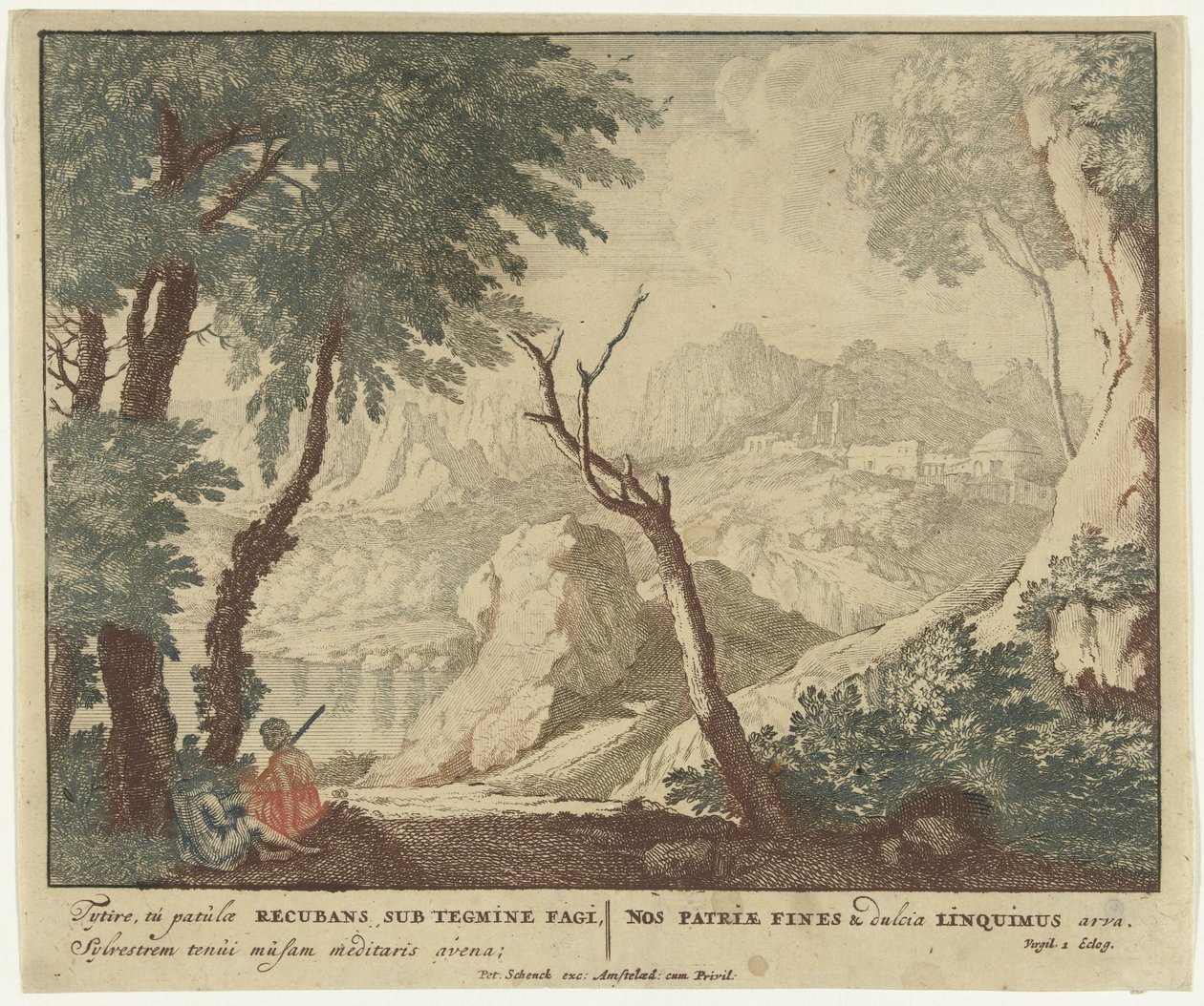 Shepherd and Shepherdess Resting by a Tree (Scenes from Virgil