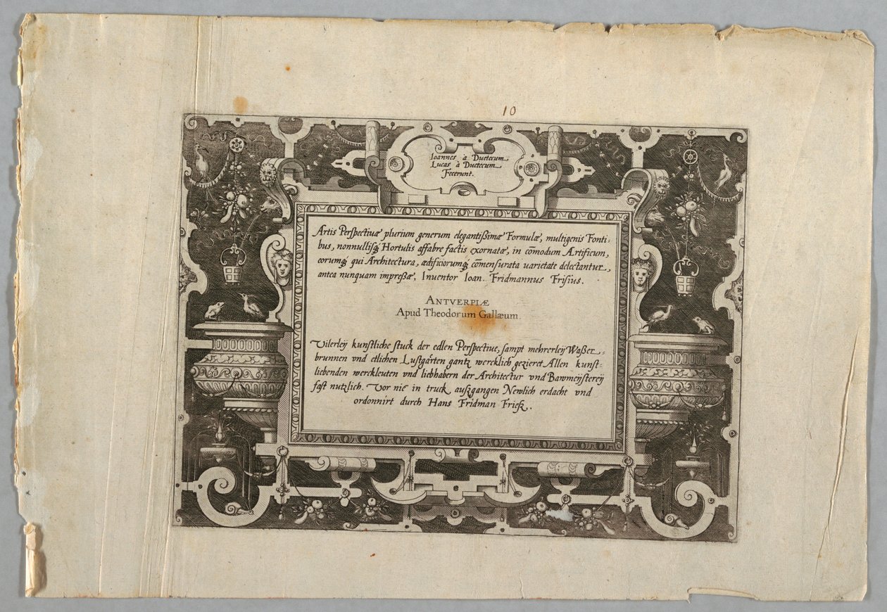 Print, Plate by Jan van Doetechum the Elder