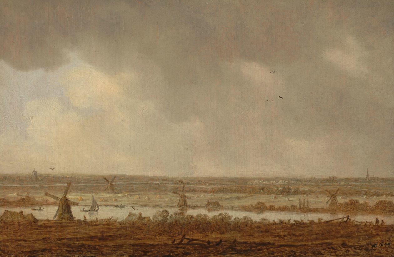 Polder Landscape by Jan van Goyen