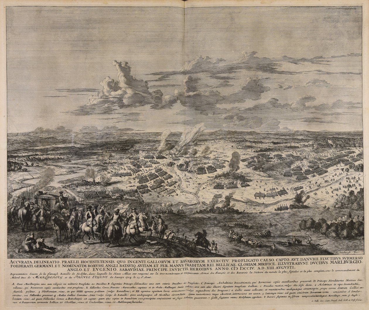 Exact Representation of the Famous Battle of Hochstet by Jan van Huchtenburgh