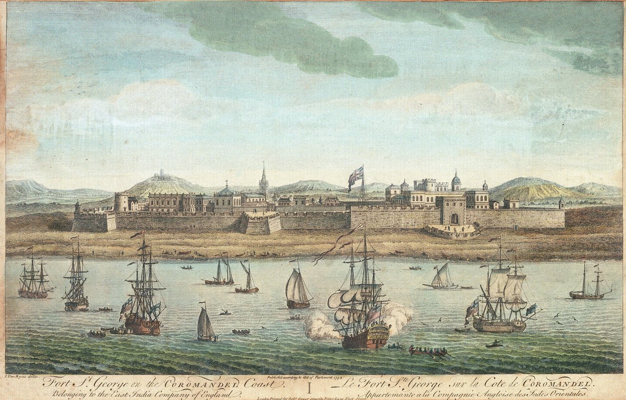 Fort Saint George on the Coromandel Coast by Jan van Ryne