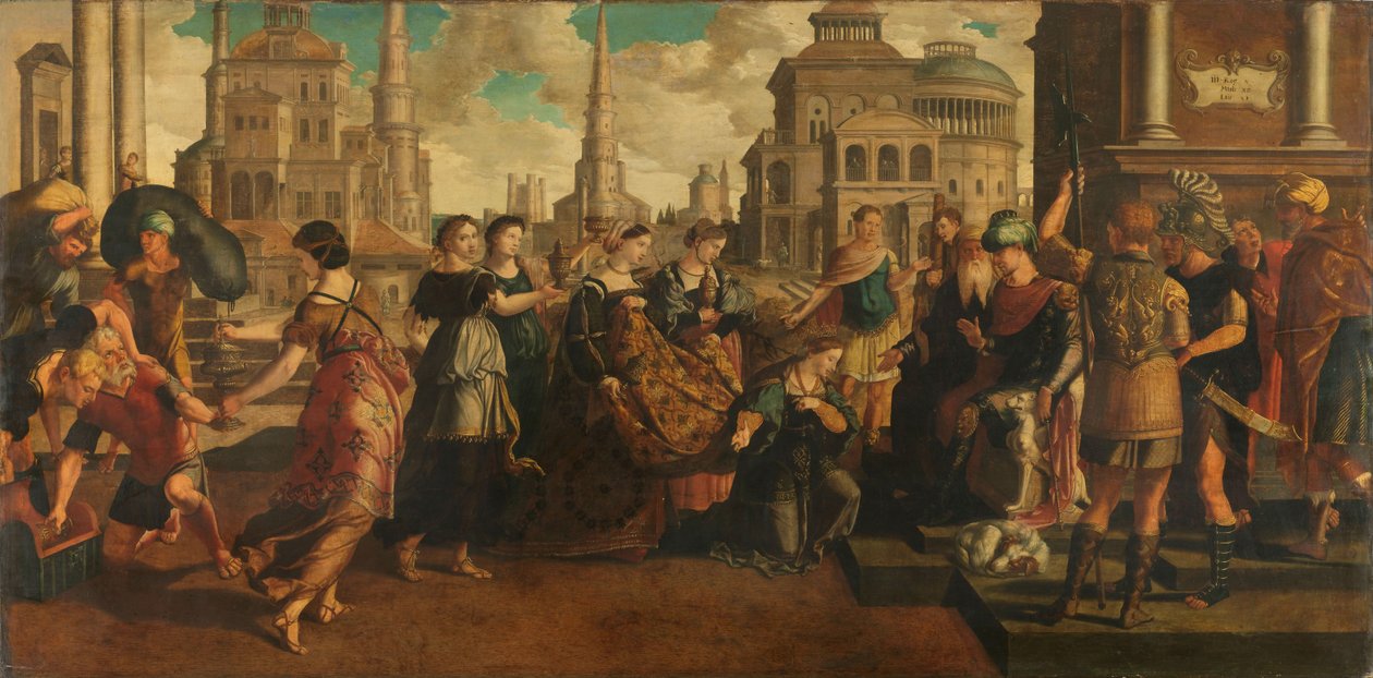Solomon and the Queen of Sheba by Jan van Scorel