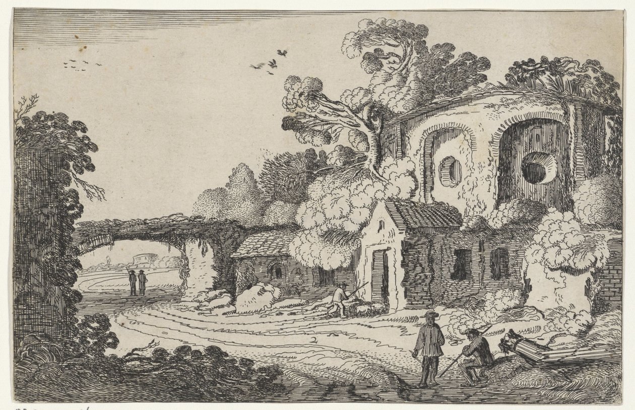 Landscape with Old Castle by Jan van de Velde (II)