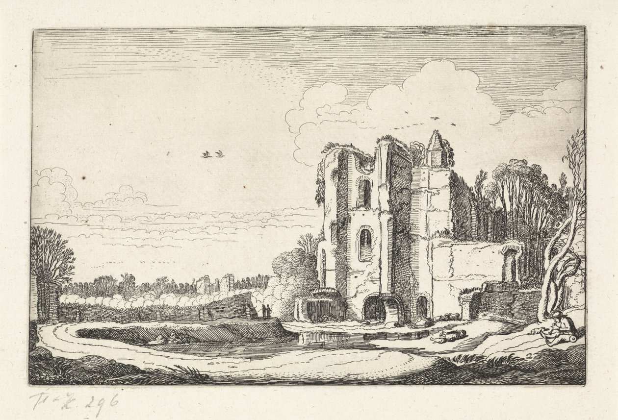 Ruins of Brederode Castle by Jan van de Velde (II)