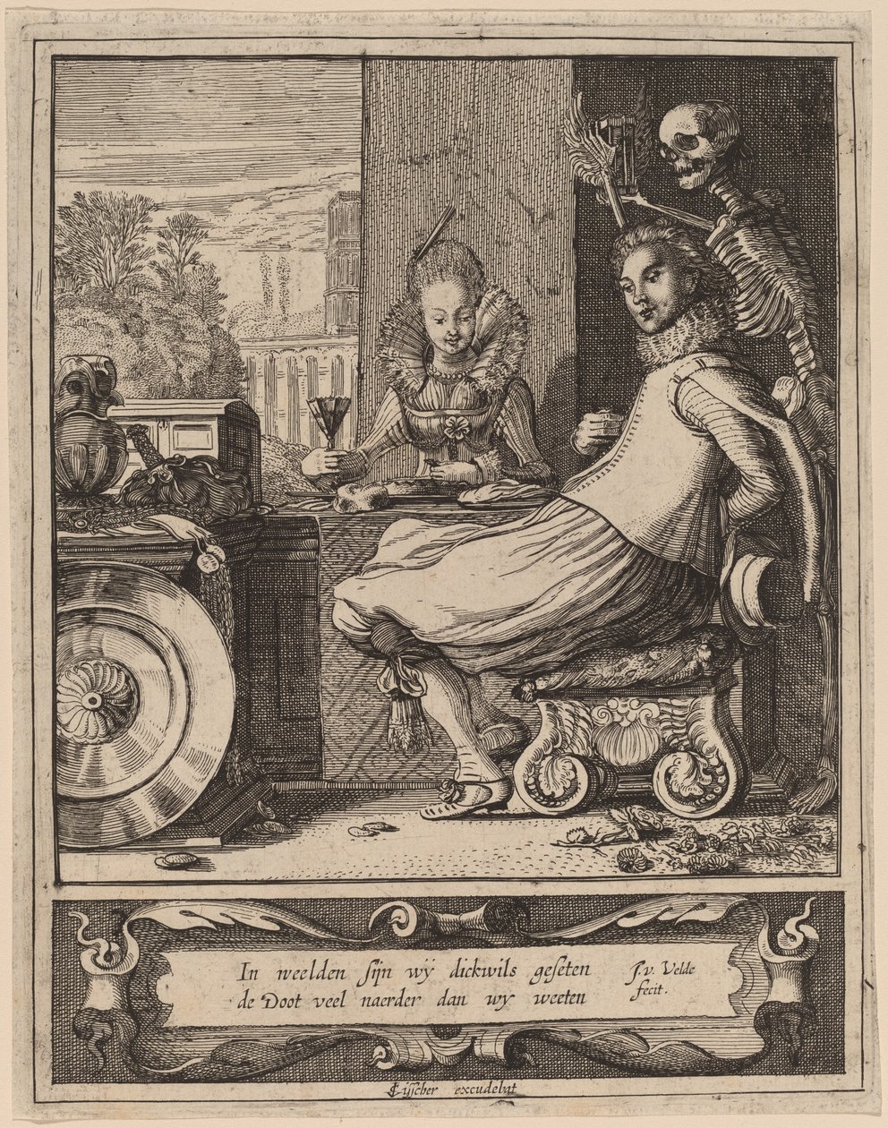 Death Taking a Couple by Surprise by Jan van de Velde II