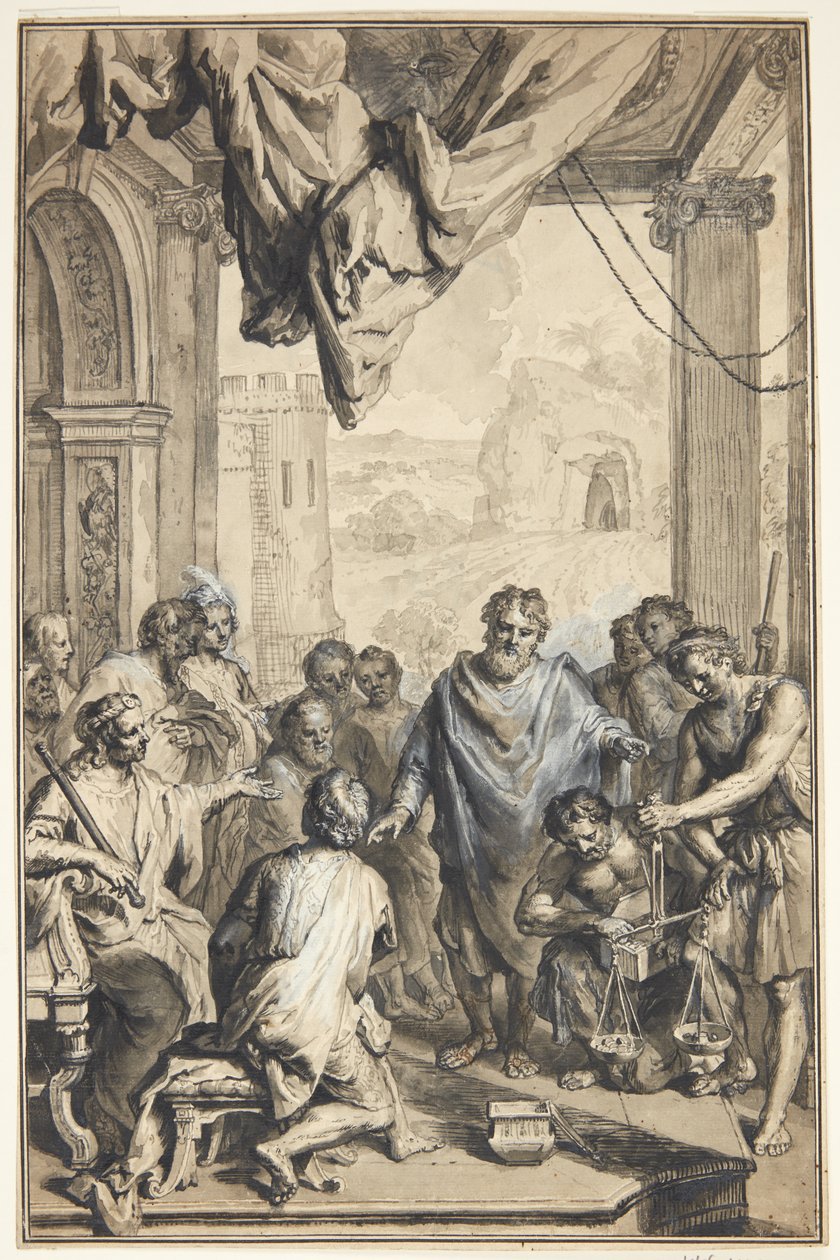 Antique Scene by Jan van den Hoecke