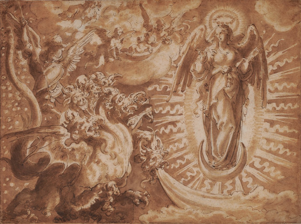 The Woman Clothed with the Sun by Jan van der Straet