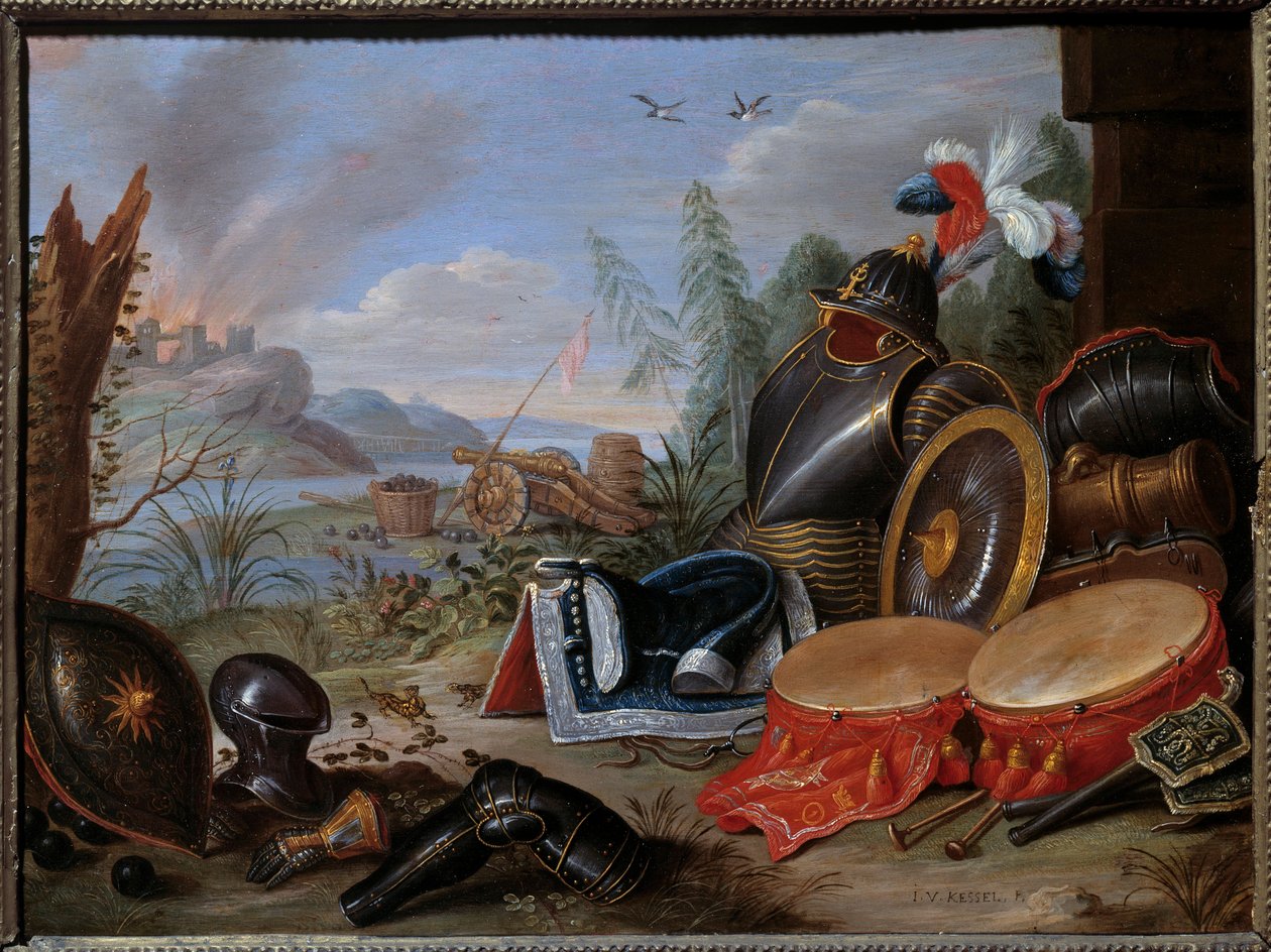 Trophy of Weapons by Jan van the Elder Kessel