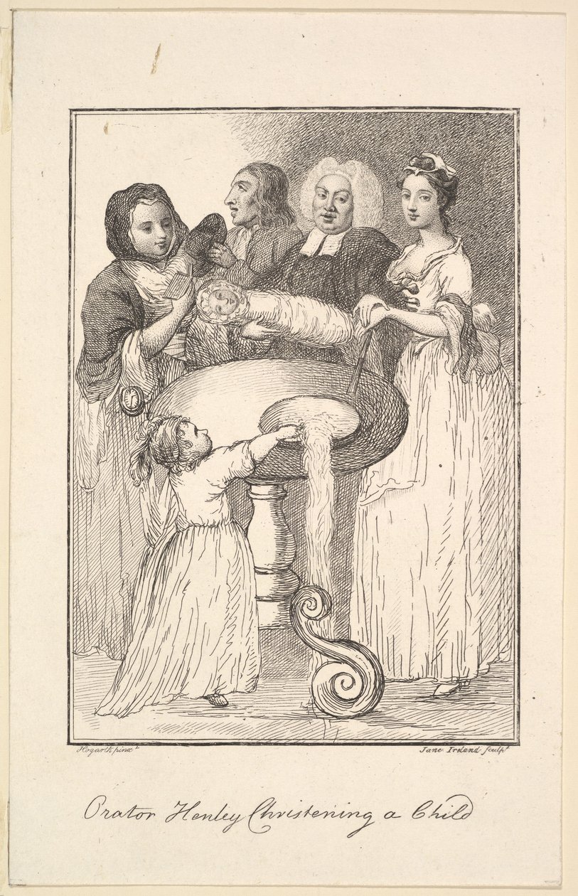Orator Henley Christening a Child, 1794 by Jane Ireland