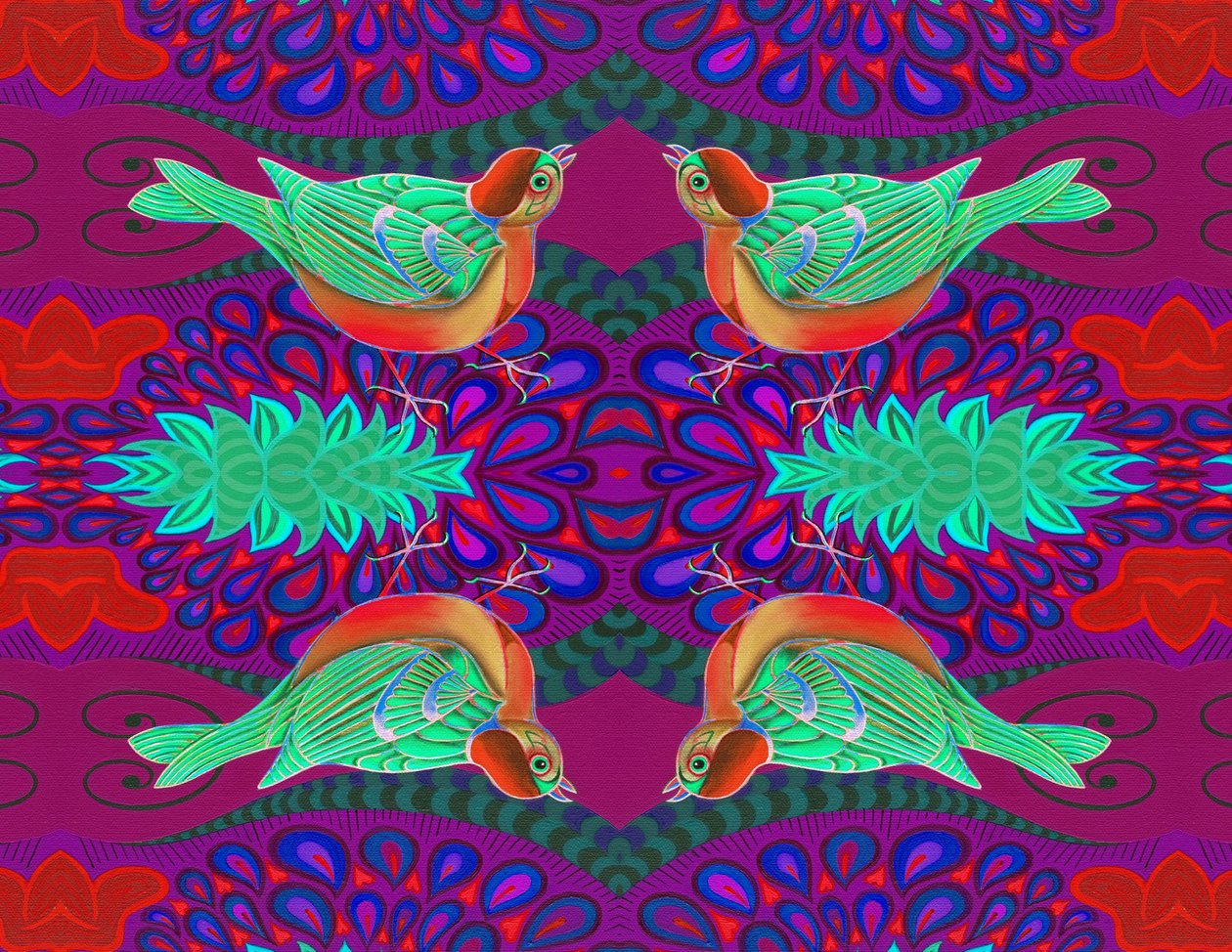 Tree Sparrow Pattern by Jane Tattersfield
