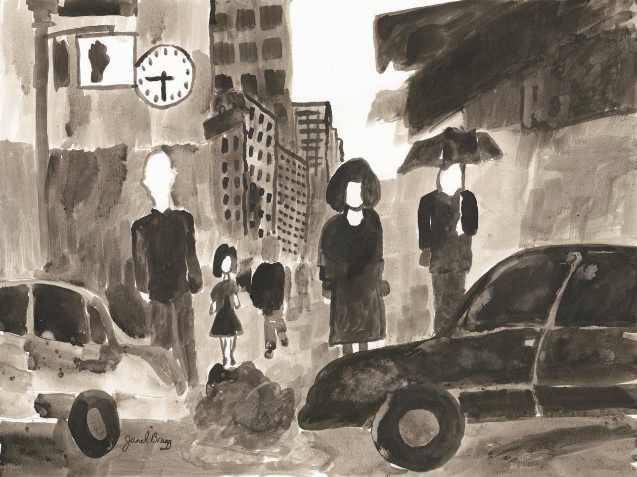 Manhattan Abstract I, c.2014 by Janel Bragg