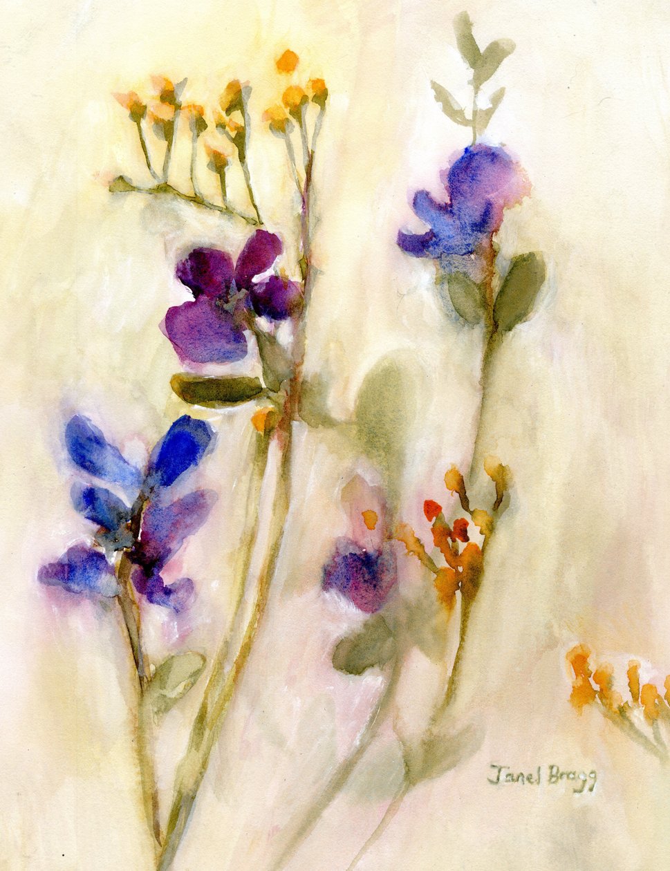 Sweet Pea Floral for Cierra, c. 2020 by Janel Bragg