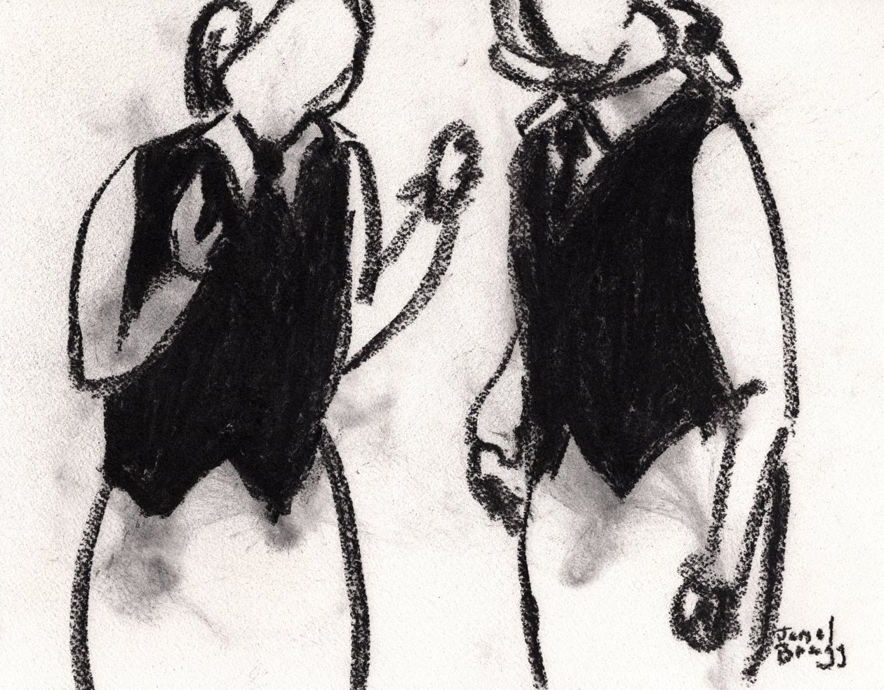 Waitresses at Cafe Sabarsky by Janel Bragg