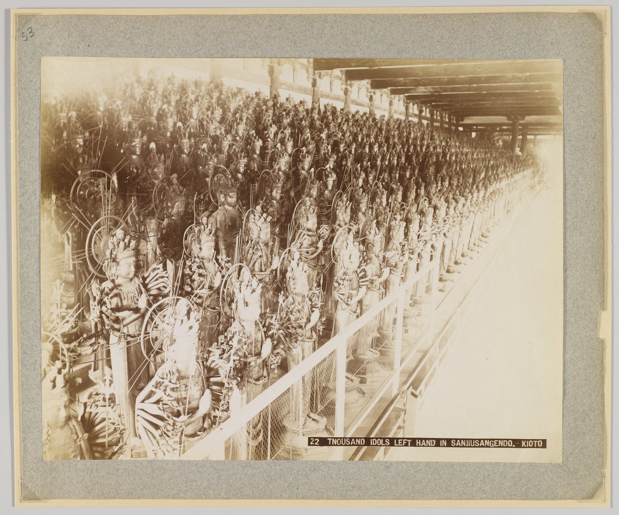 A thousand idols in Sanjusangendo, Kyoto, Japan by Japanese Photographer