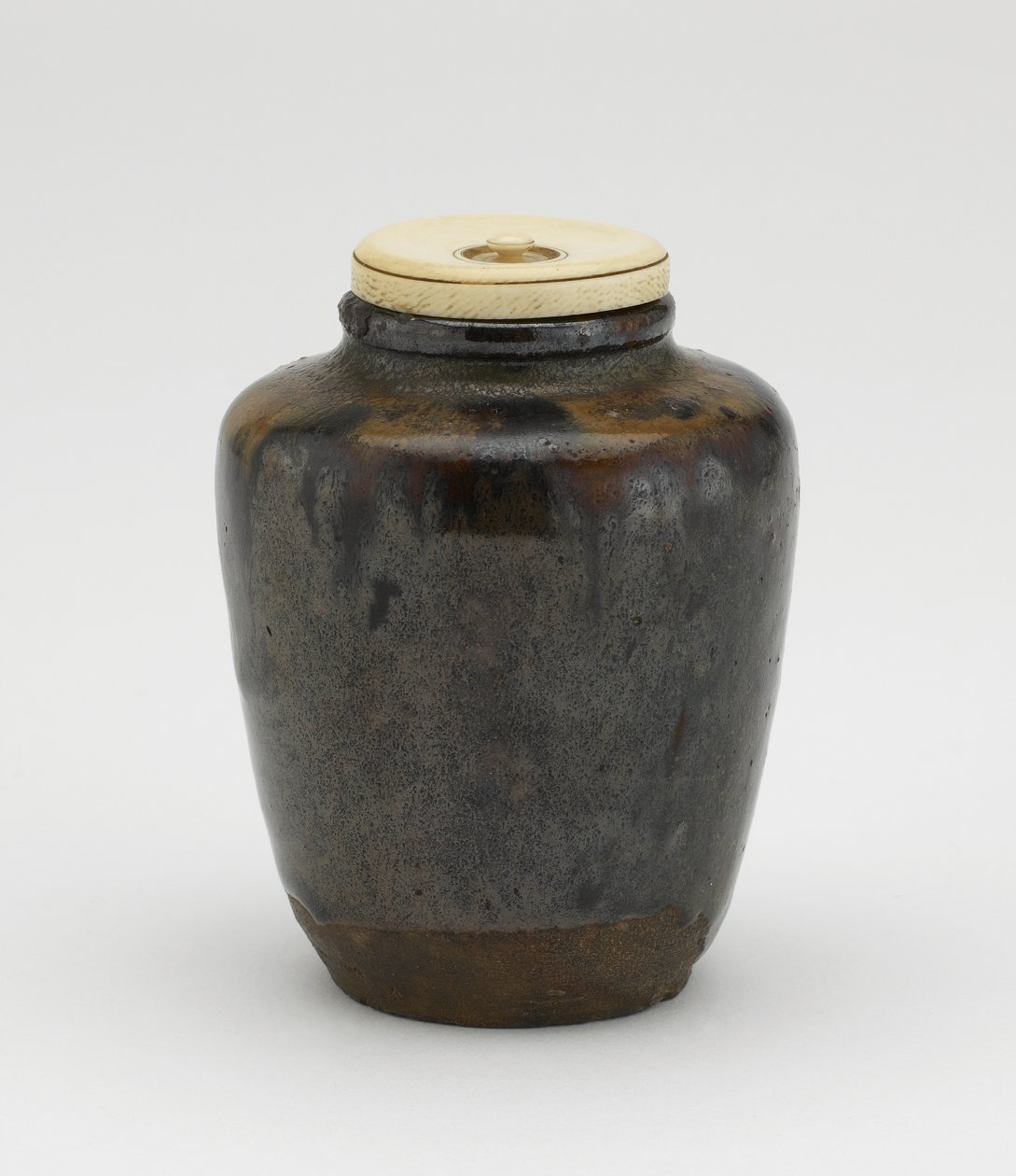 Boîte à Thé Katatsuki Seto Ware Avec Boîte Omotesenke Et Sac Shifuku - Occasion