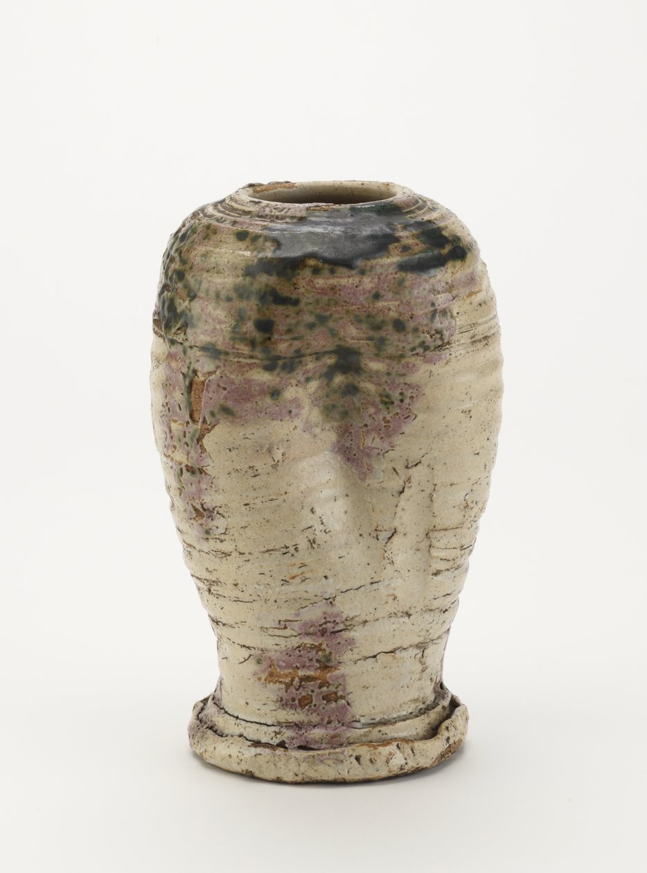 Vase in Oribe Style, Probably Seto Ware 1800-80 by Japanese School