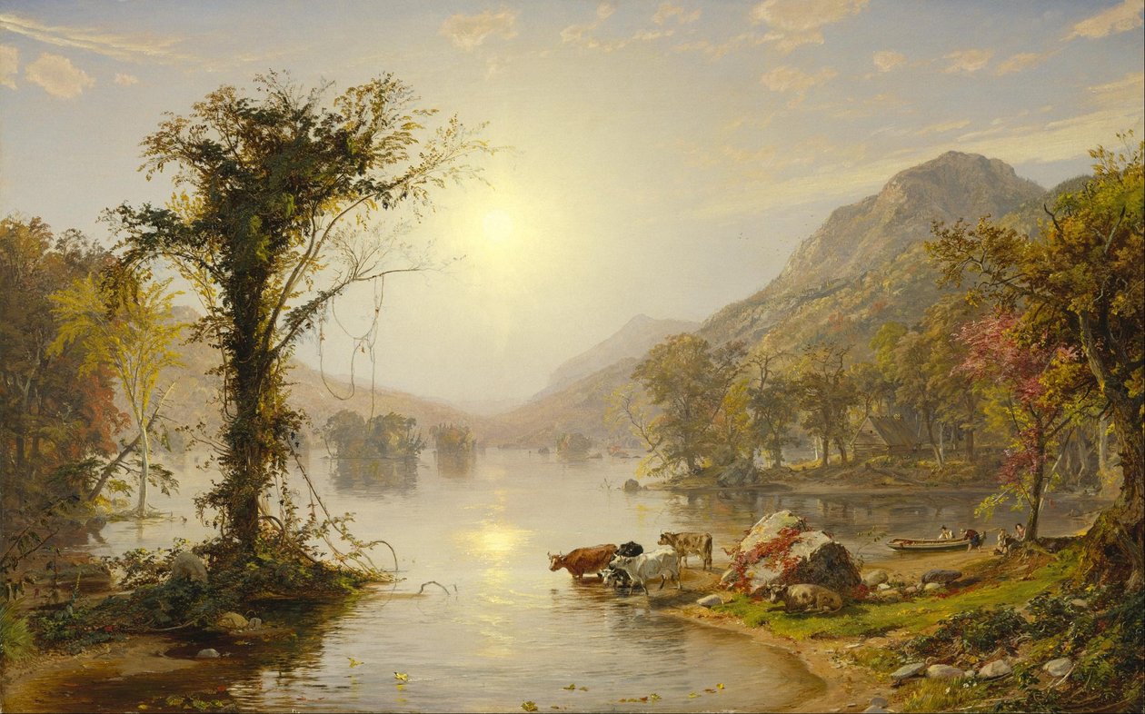 Autumn on Greenwood Lake by Jasper Francis Cropsey