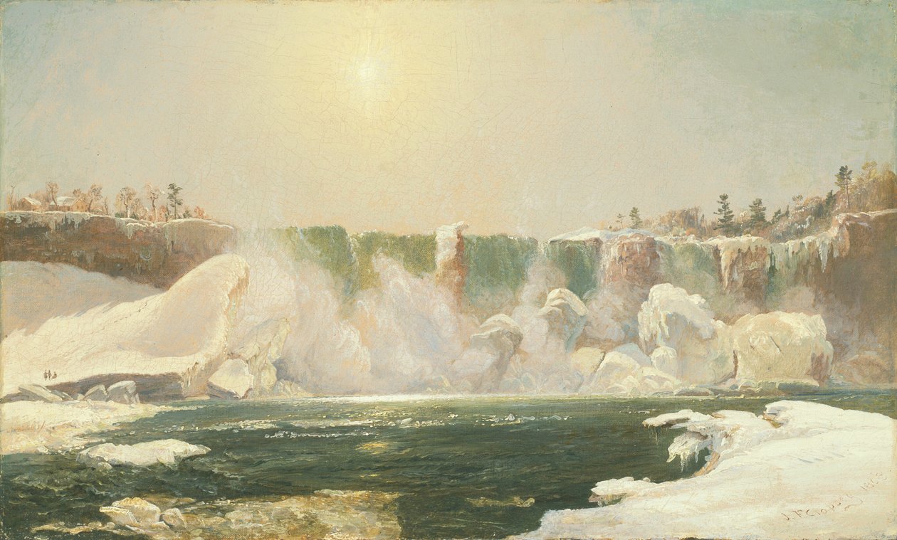 Niagara Falls in Winter, 1868 by Jasper Francis Cropsey