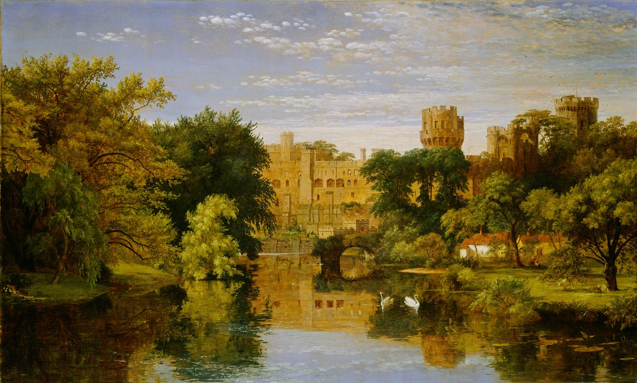 Warwick Castle, England by Jasper Francis Cropsey