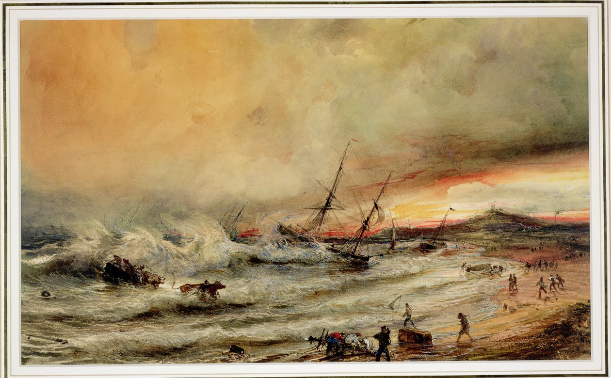 The Shipwreck, 1832 by Jean Antoine Theodore Gudin