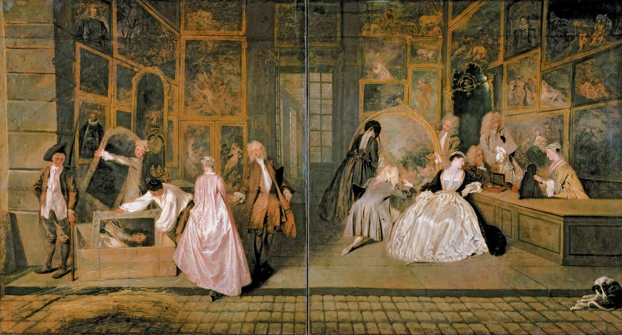 The Gersaint Shop Sign, 1721 by Jean-Antoine Watteau