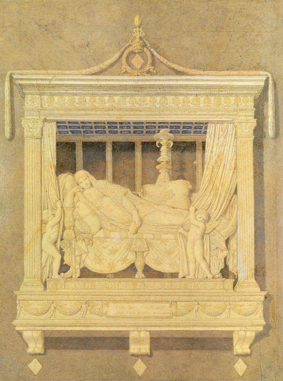 Draft for the Tomb of Lady Montague, 1860 by Jean Auguste Dominique Ingres