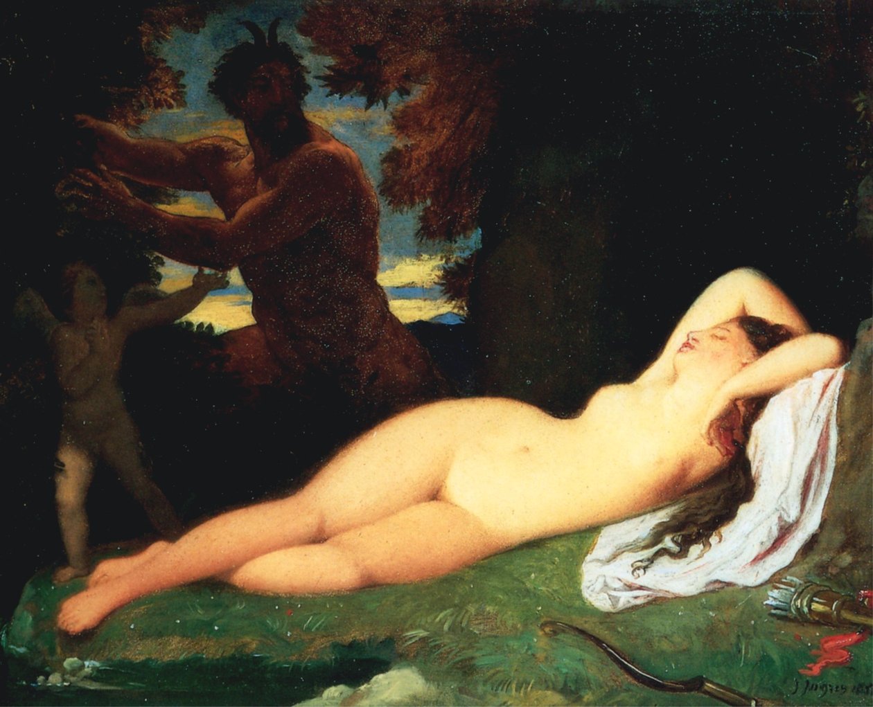 Jupiter and Antiope by Jean Auguste Dominique Ingres