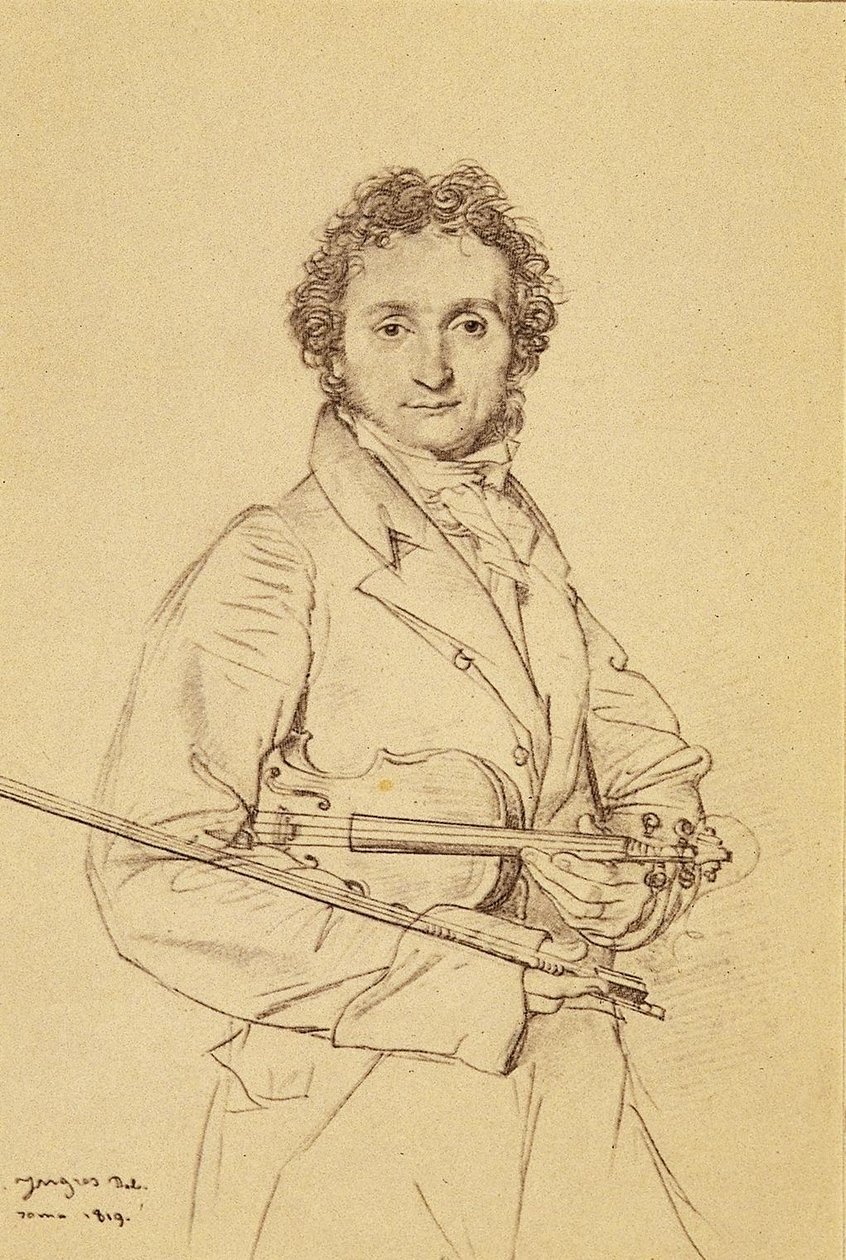 Portrait of Violinist Paganini
