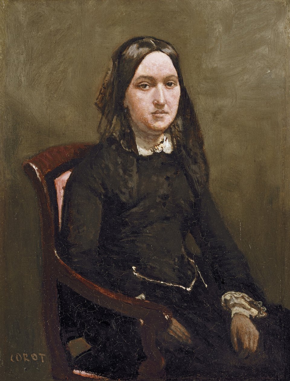 Mme Bison by Jean-Baptiste-Camille Corot
