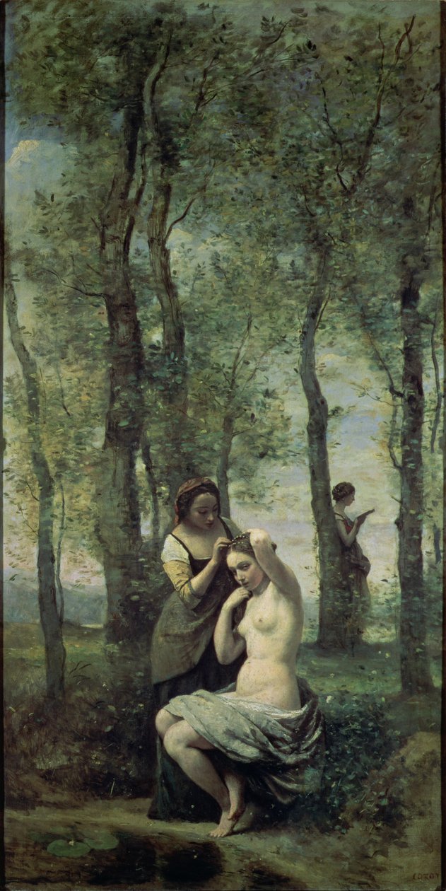 Young Woman at Her Toilet by Jean-Baptiste-Camille Corot