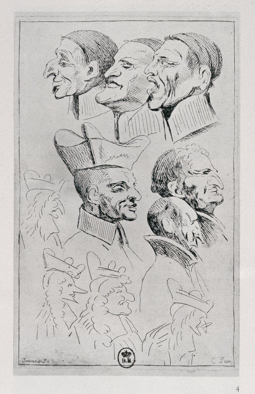 Figures of Jesuits in Caricature, c.1762 by Jean Baptiste Jouvenet