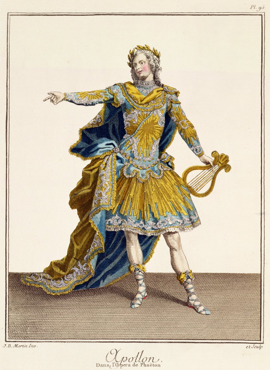 Costume for Apollo in the opera 
