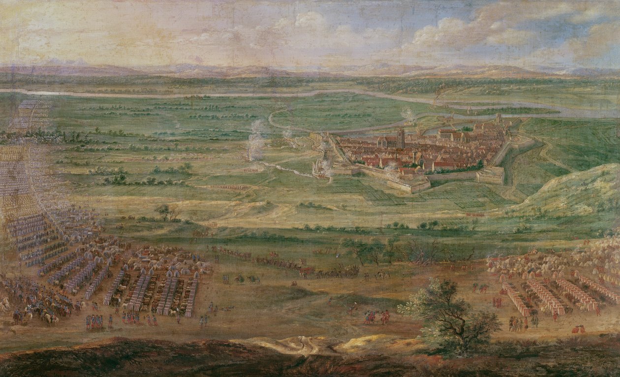 The Siege of Dole in June 1674 by Jean-Baptiste Martin