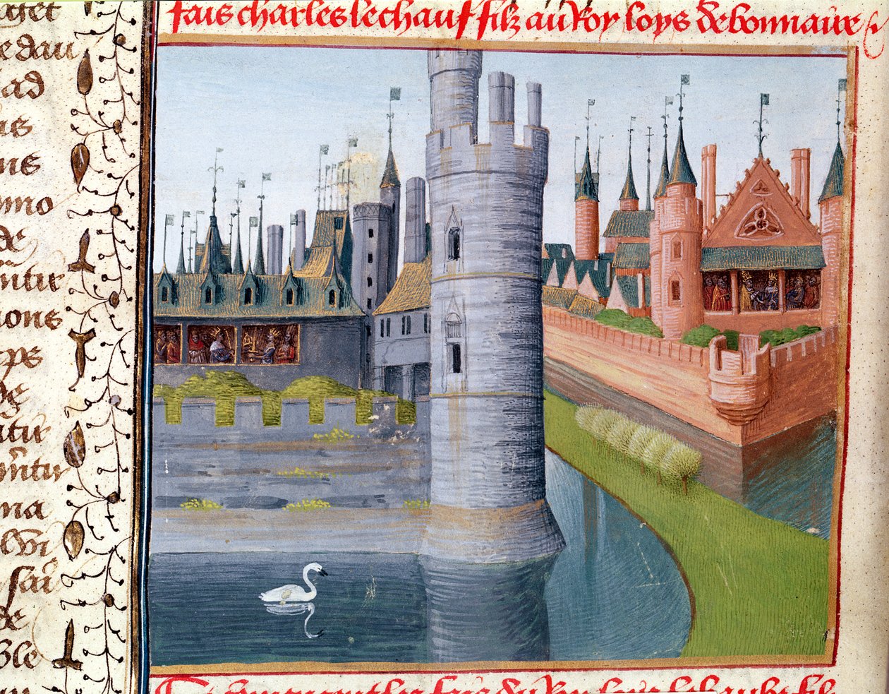 The Life of Louis II 'The Stammerer', from the Grandes Chroniques de France