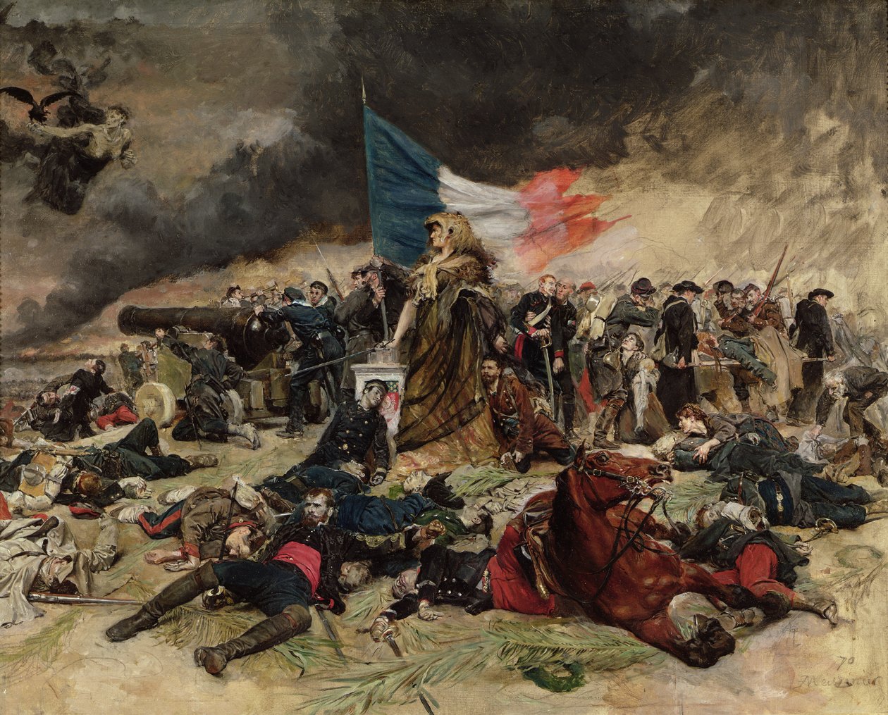 Allegory of the Siege of Paris, 1870 by Jean Louis Ernest Meissonier