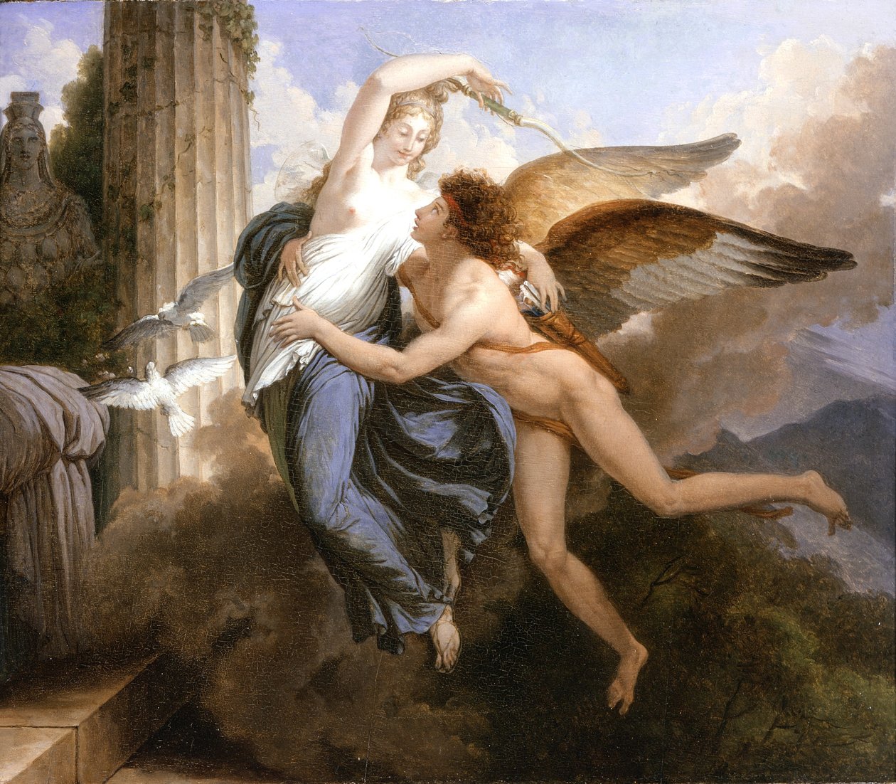 The Reunion of Cupid and Psyche, 1789-1792 by Jean Pierre Saint Ours
