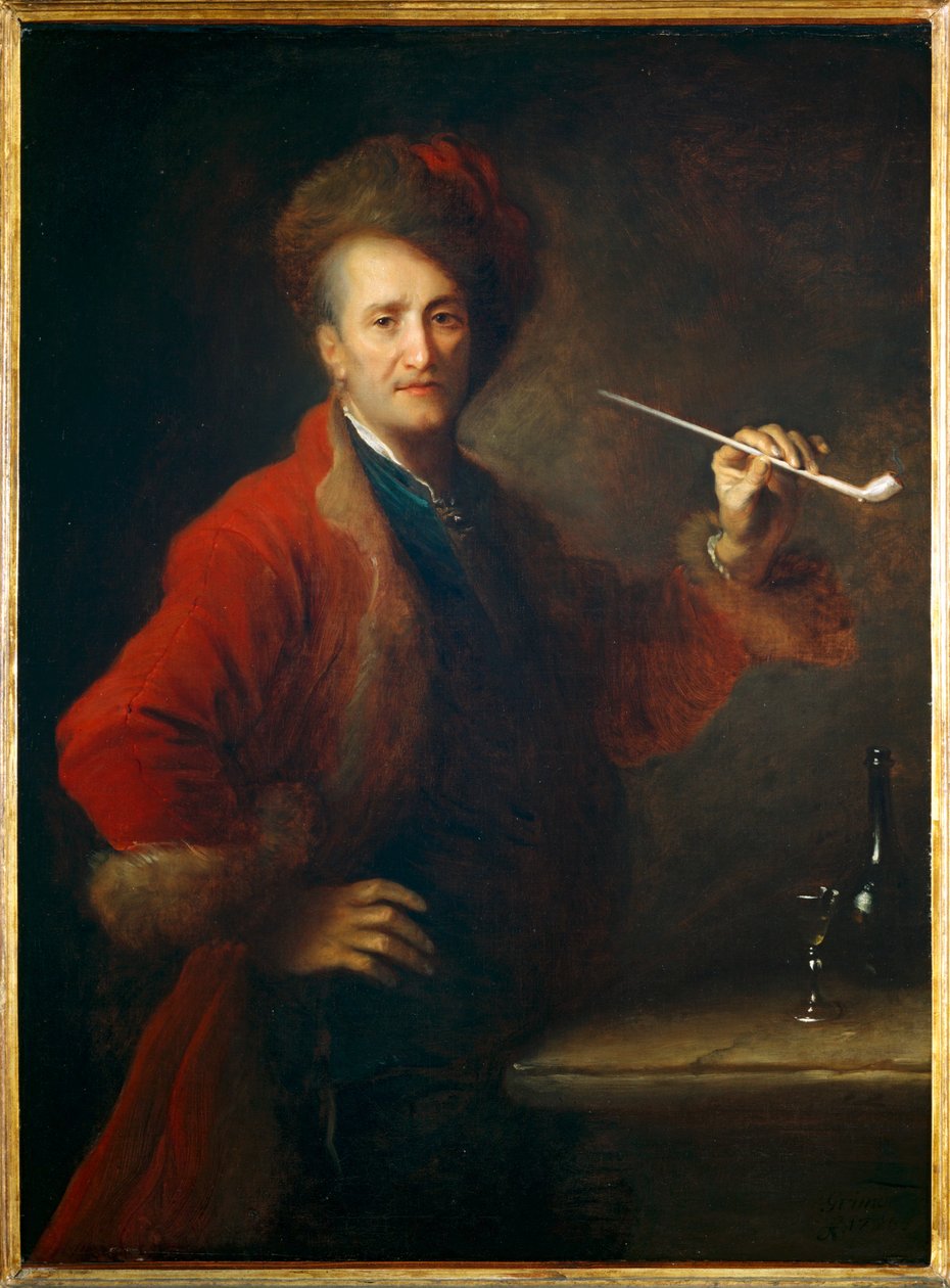 Portrait of a Man in Polish Clothing, a Pipe in His Hand by Jean Alexis Grimou
