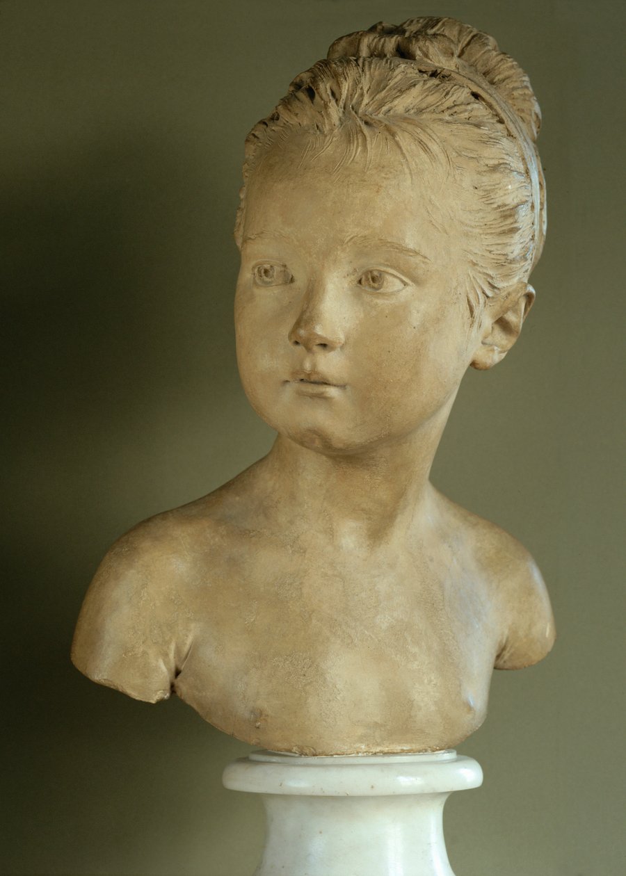 Louise Brongniart, Daughter of the Architect Alexandre-Theodore Brongniart by Jean-Antoine Houdon