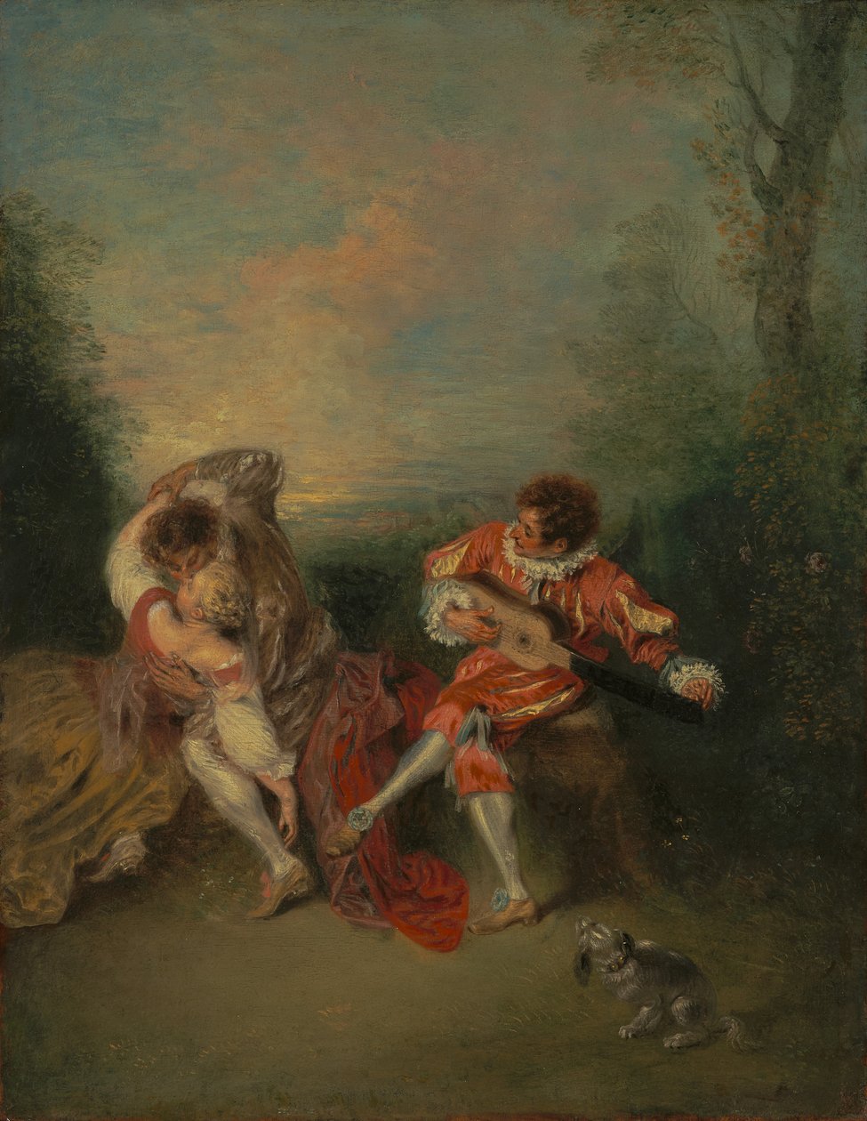 The Surprise by Jean-Antoine Watteau