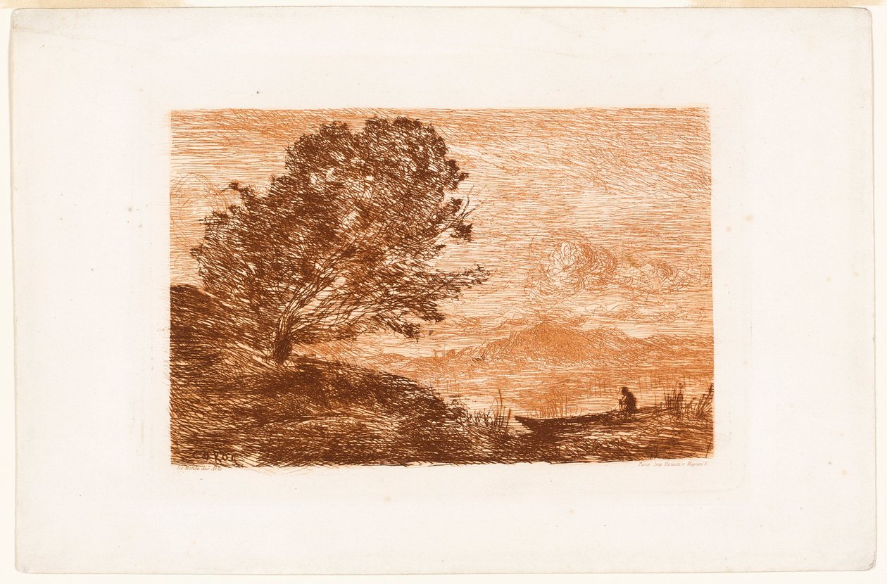 Lake in the Tyrol by Jean-Baptiste-Camille Corot