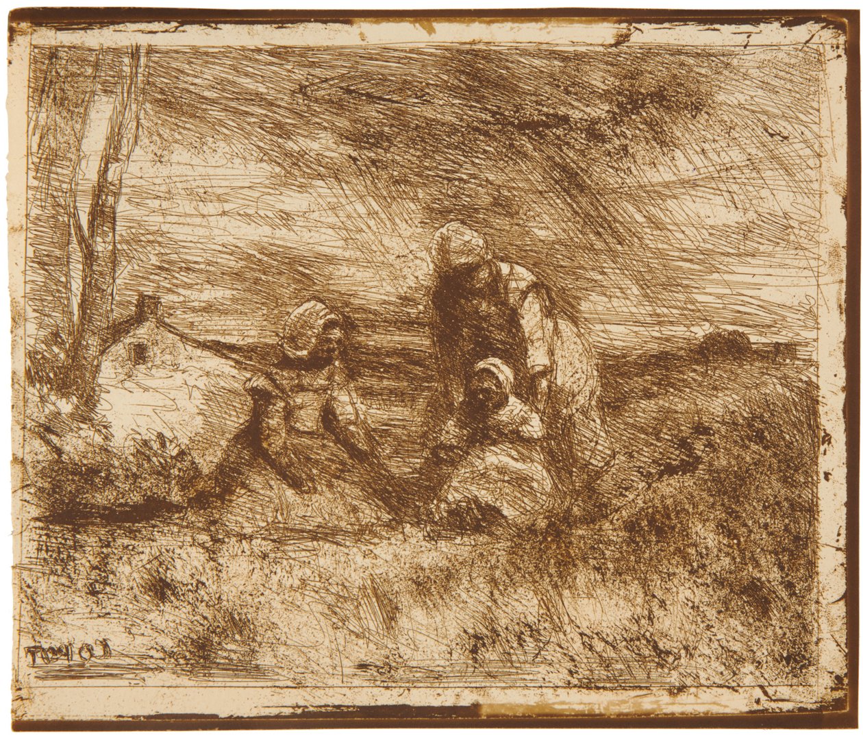 Little Sister by Jean-Baptiste-Camille Corot