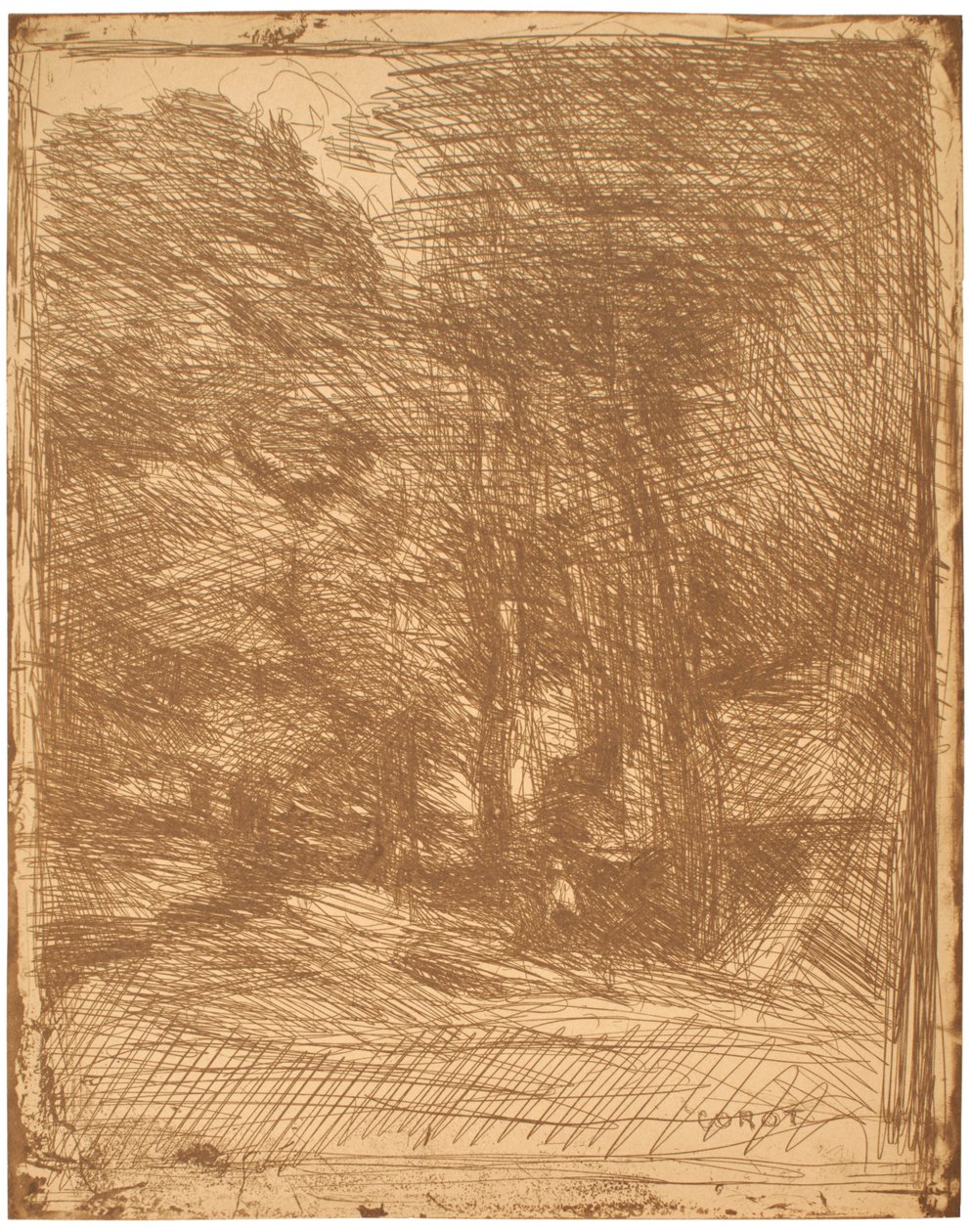 Souvenir of Bas-Bréau by Jean-Baptiste-Camille Corot