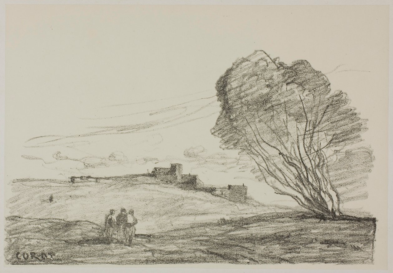 The Isolated Fort by Jean-Baptiste-Camille Corot