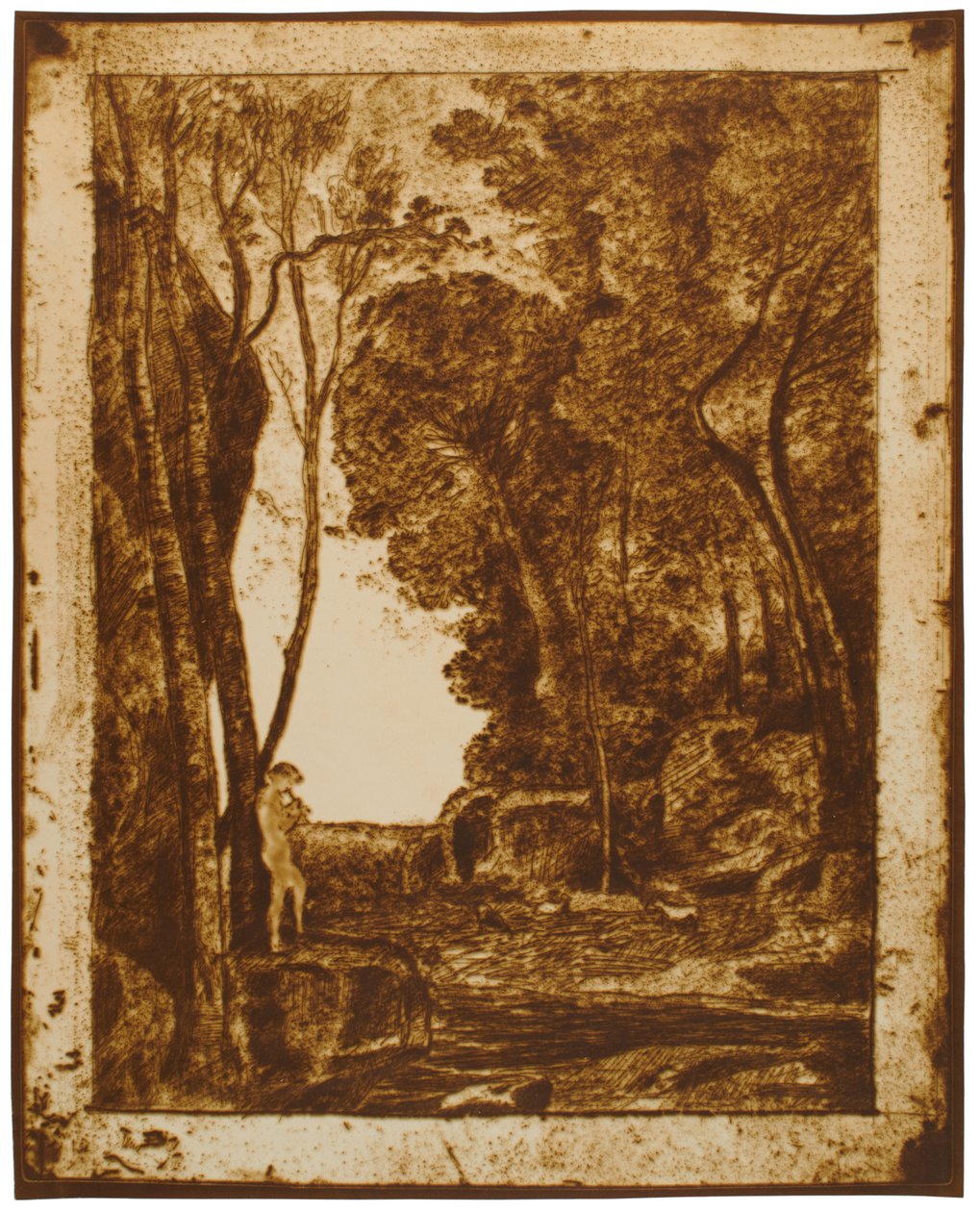The Little Shepherd, 1st Plate by Jean-Baptiste-Camille Corot